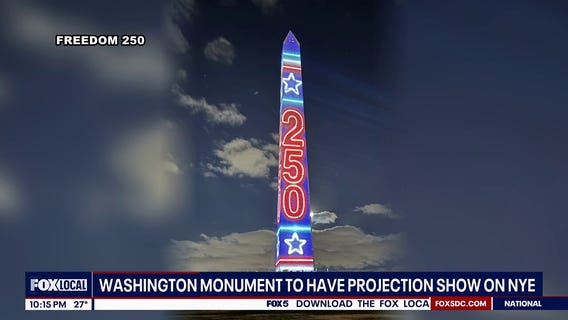 Washington Monument to be lit up on New Year's Eve with America 250 projections