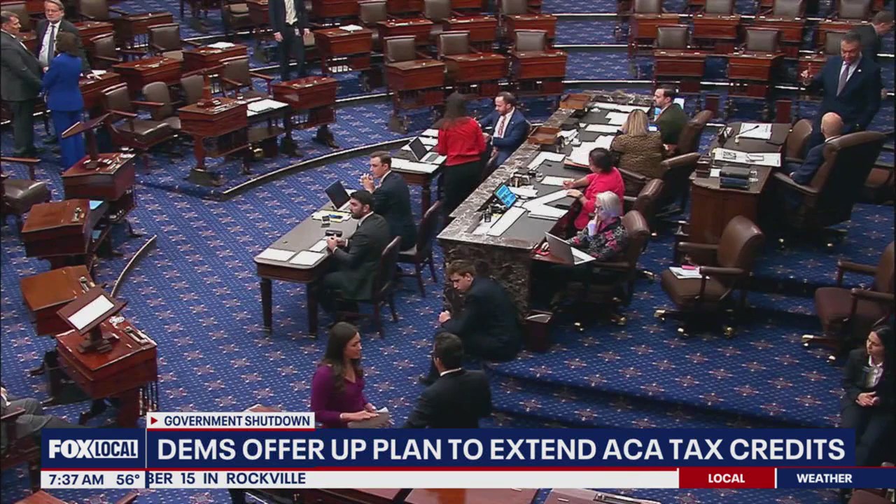 Government Shutdown: Democrats offer plan to extend ACA tax credits