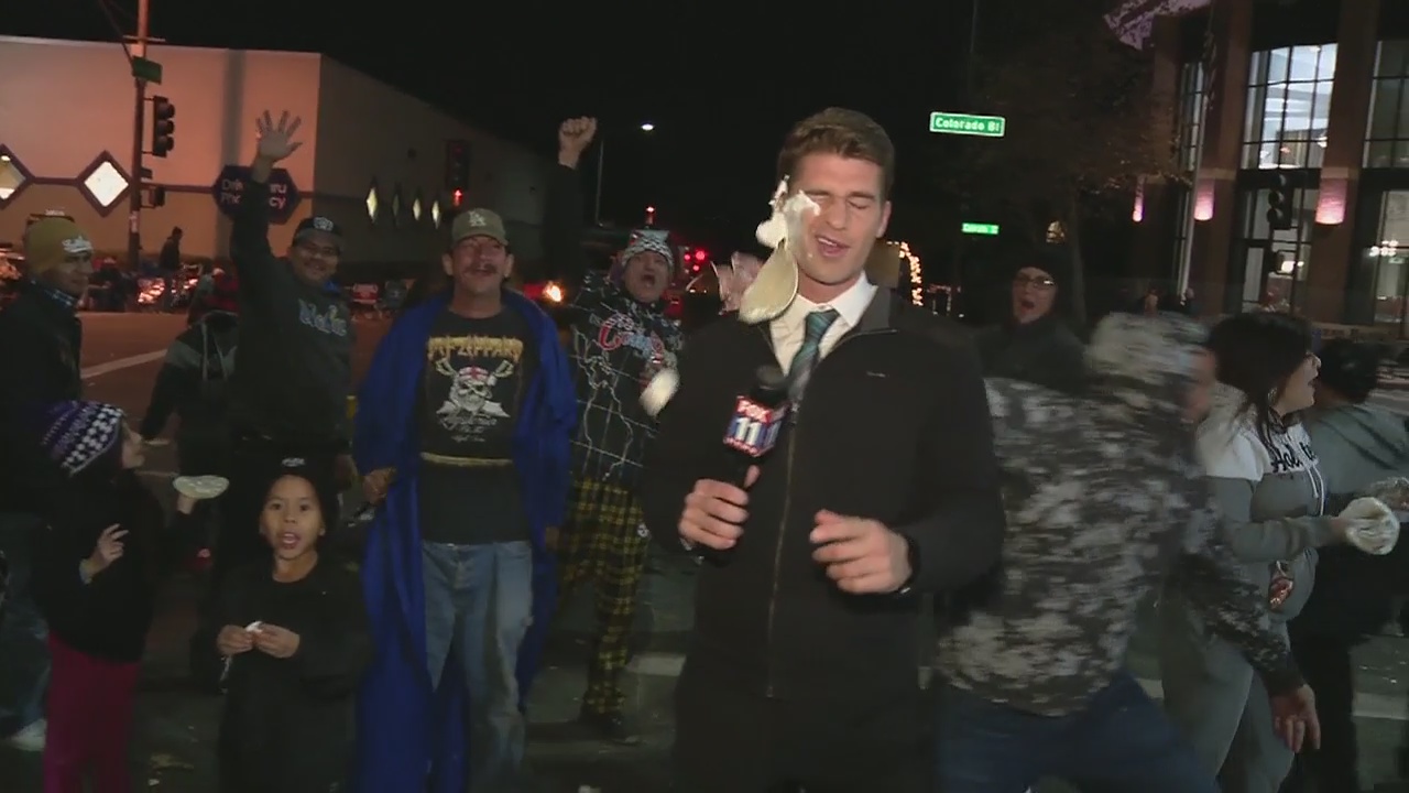 People staying out all night for a good Rose Parade seat