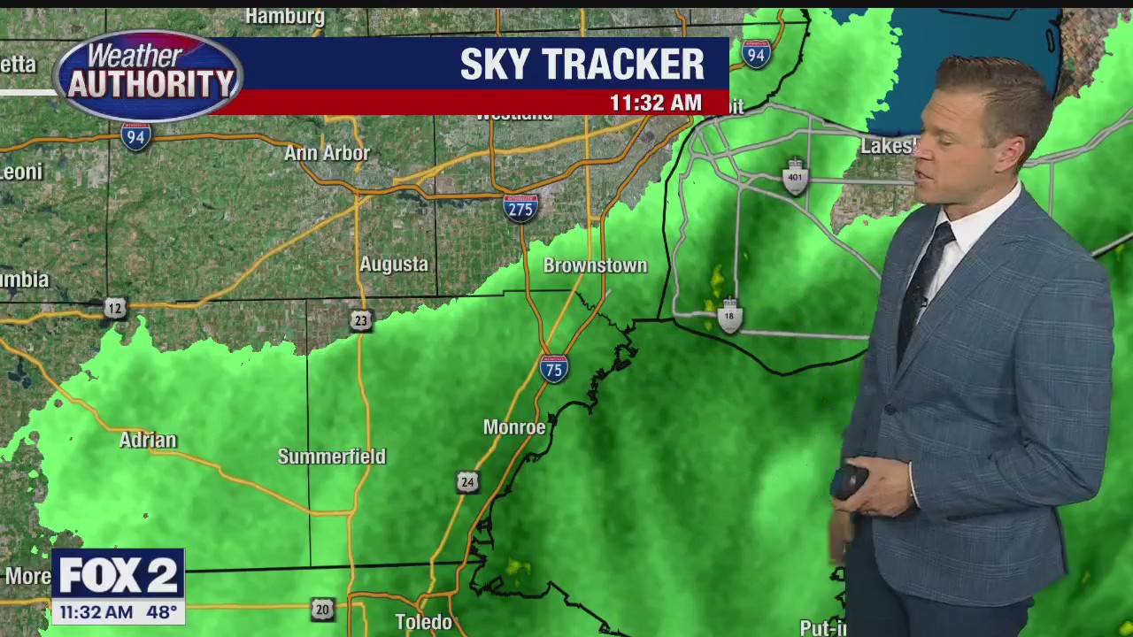 Spotty showers continue today but wrap up tonight