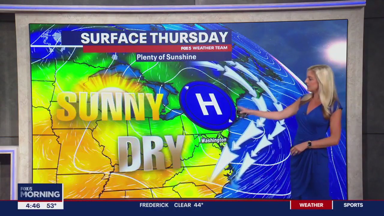 FOX 5 Weather forecast for Thursday, May 18