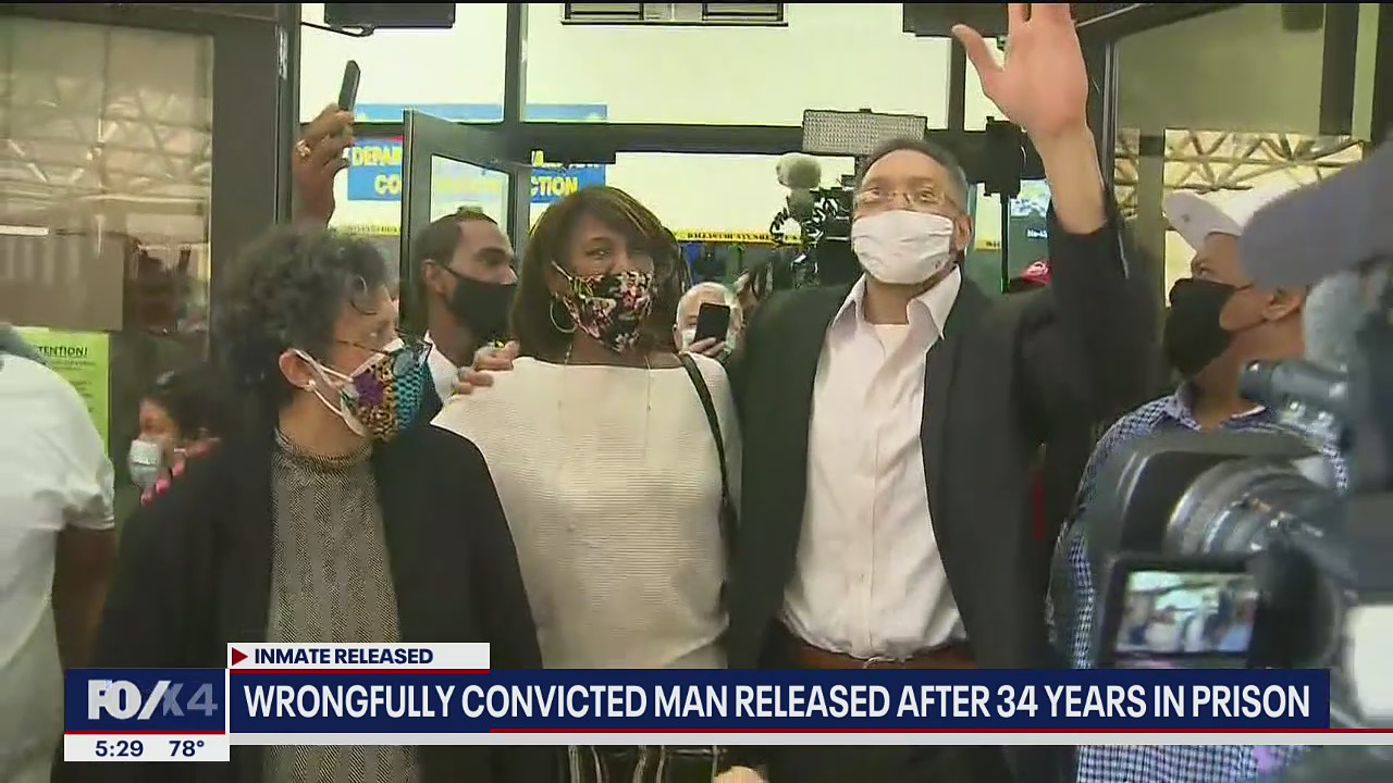 Wrongly convicted Dallas man released on bond after spending 34 years ...