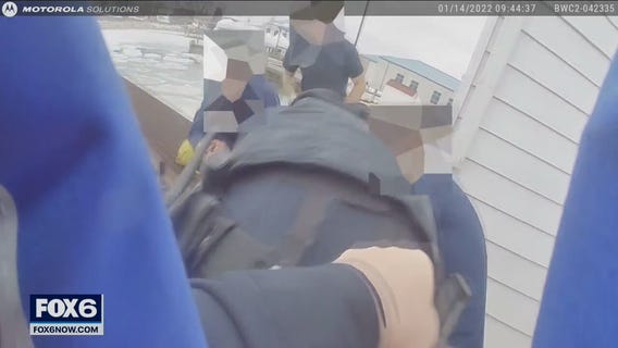 Kenosha lake rescue; fisherman slipped off pier