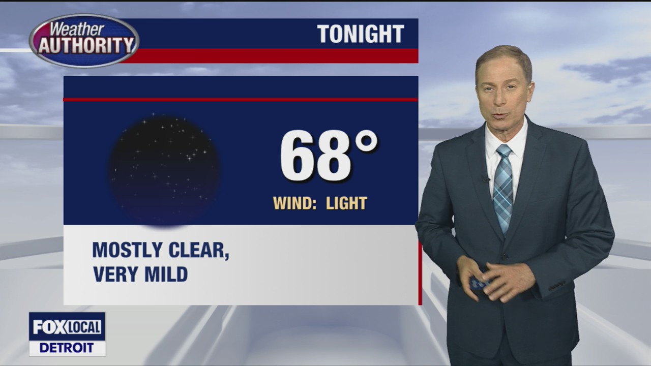 Hazy sunshine, warm and dry for Tuesday