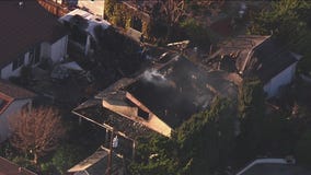 SkyFOX over Sunnyvale homes destroyed by fire