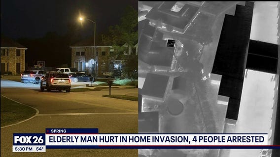 Elderly man hurt in home invasion, 4 arrested