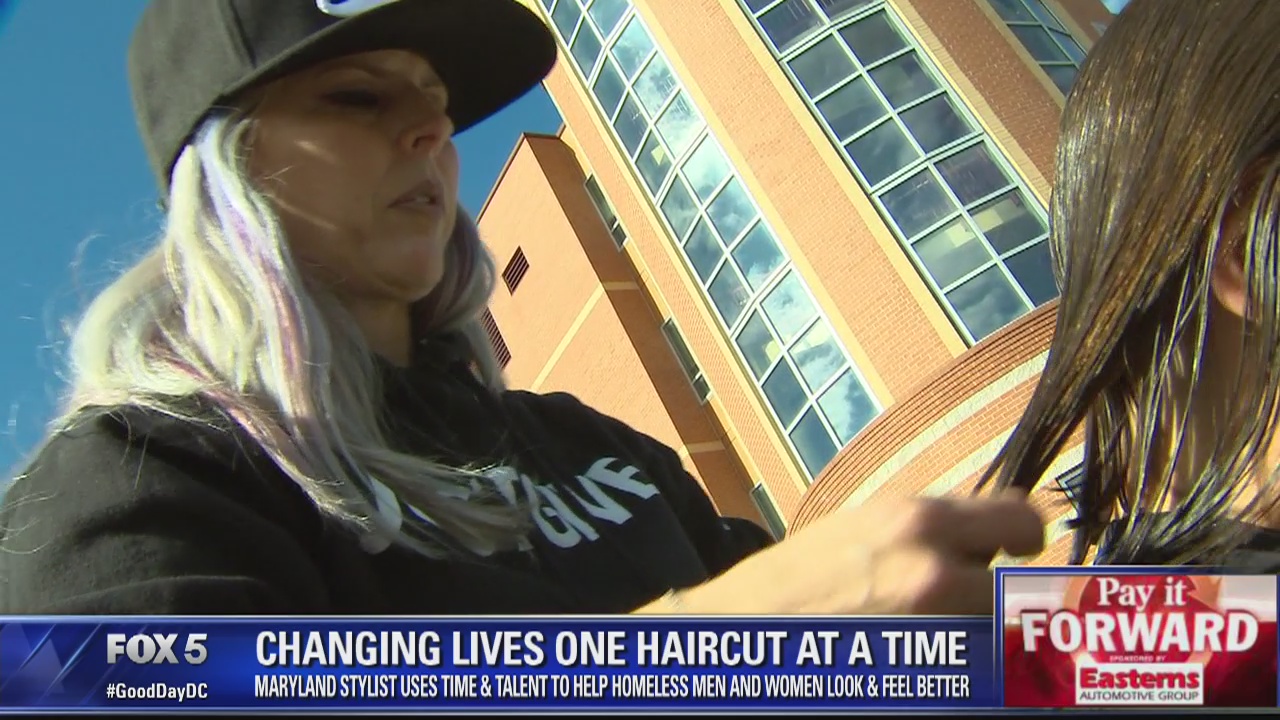 Montgomery County hairstylist gives free haircuts to homeless