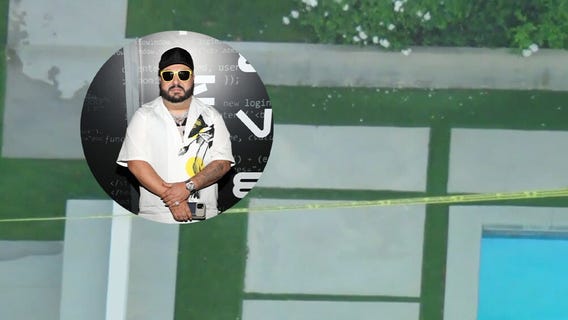 Security shot outside Cash XO's Encino home