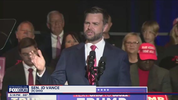 JD Vance makes first solo appearance on campaign trail
