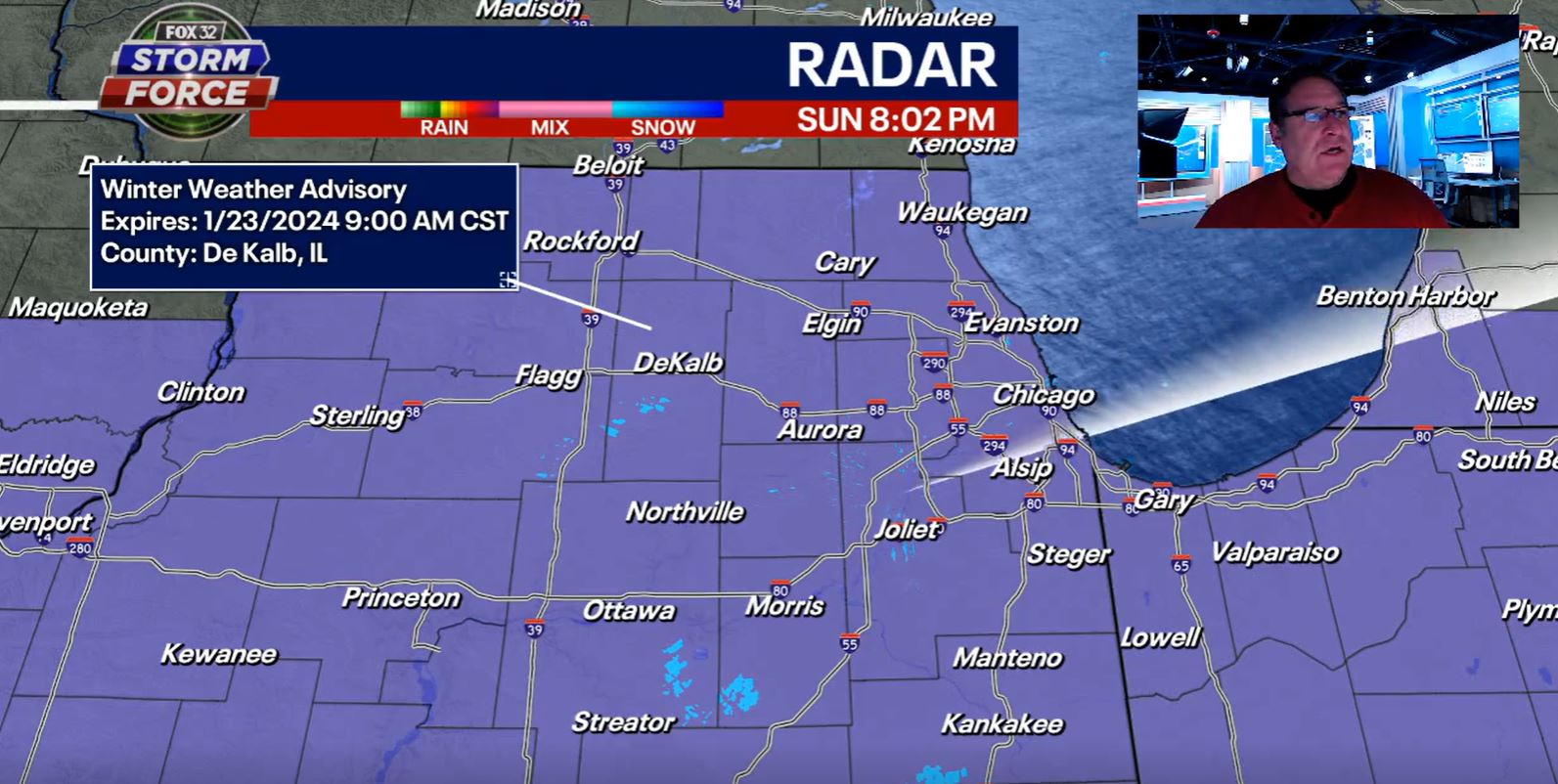 Winter weather advisory for Chicago: Freezing rain expected Monday morning