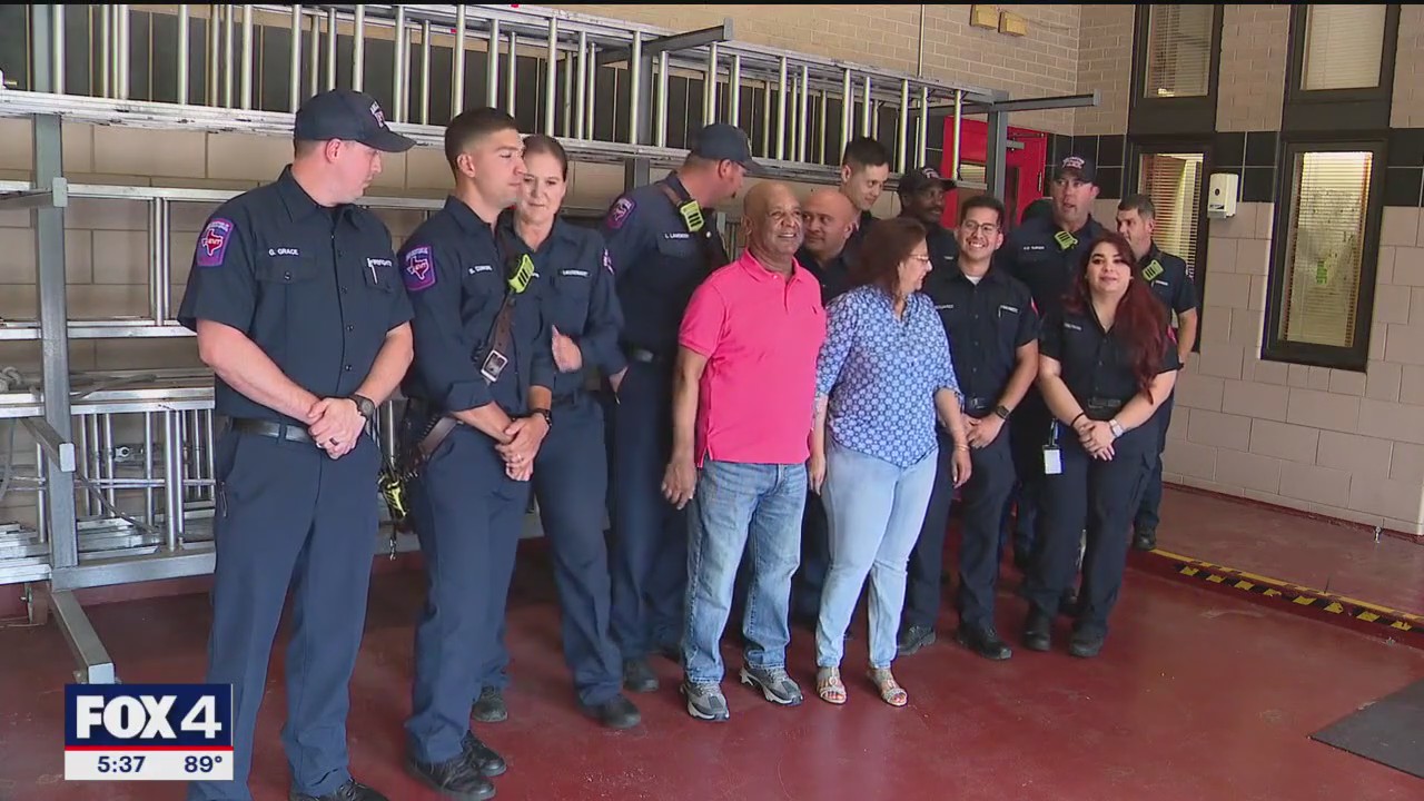 Arlington firefighters recognized for saving man