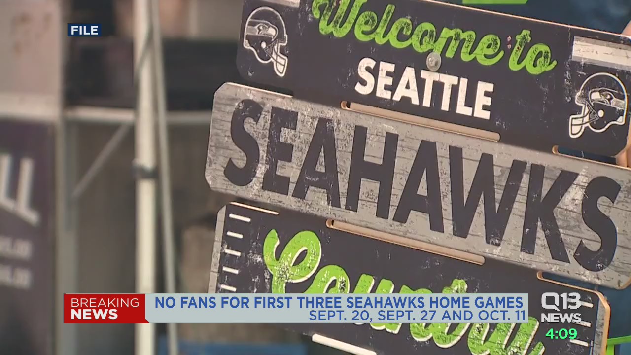 Seahawks announce first 3 home games to be played without fans