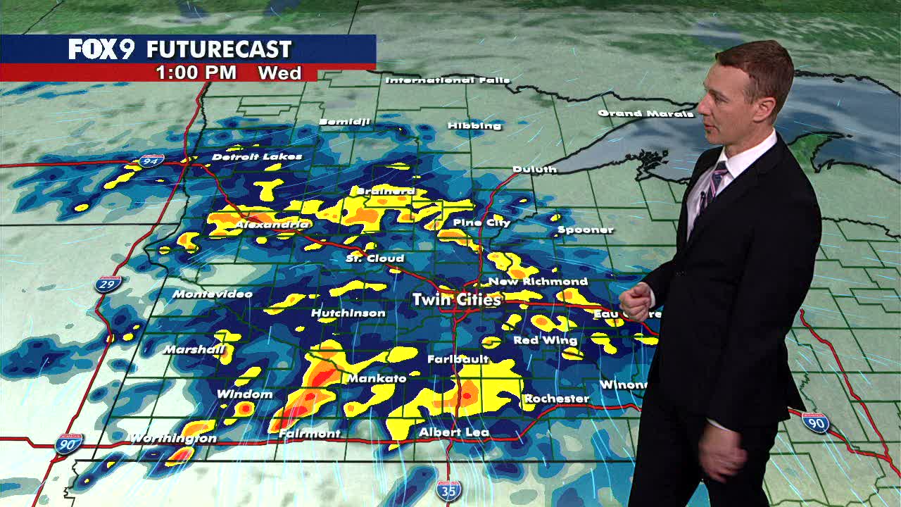MN weather: Rain and thunder on Wednesday