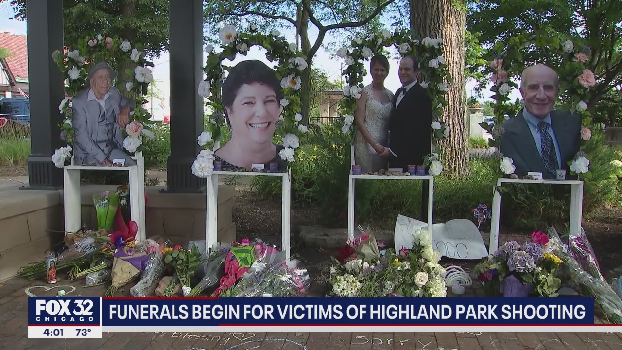 Funerals begin for victims of Highland Park parade shooting