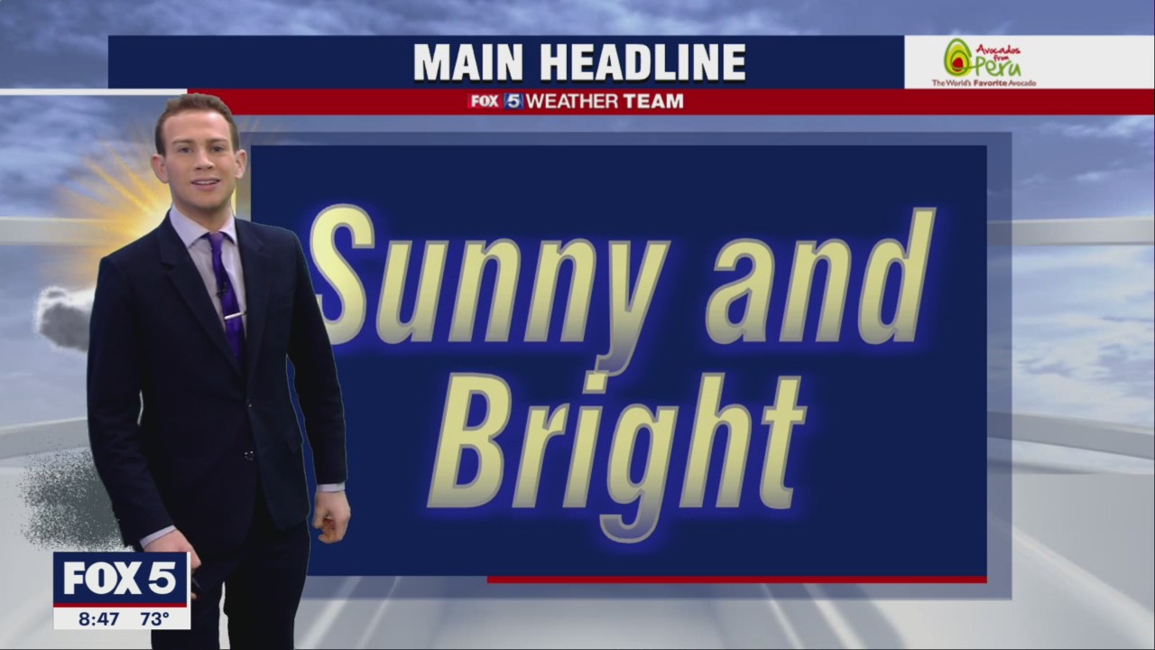 FOX 5 Weather forecast for Saturday, August 20