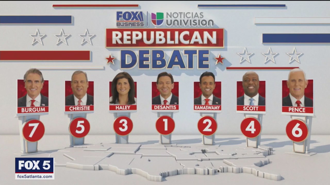 Who's in the Republican primary debate? | FOX 5 Atlanta