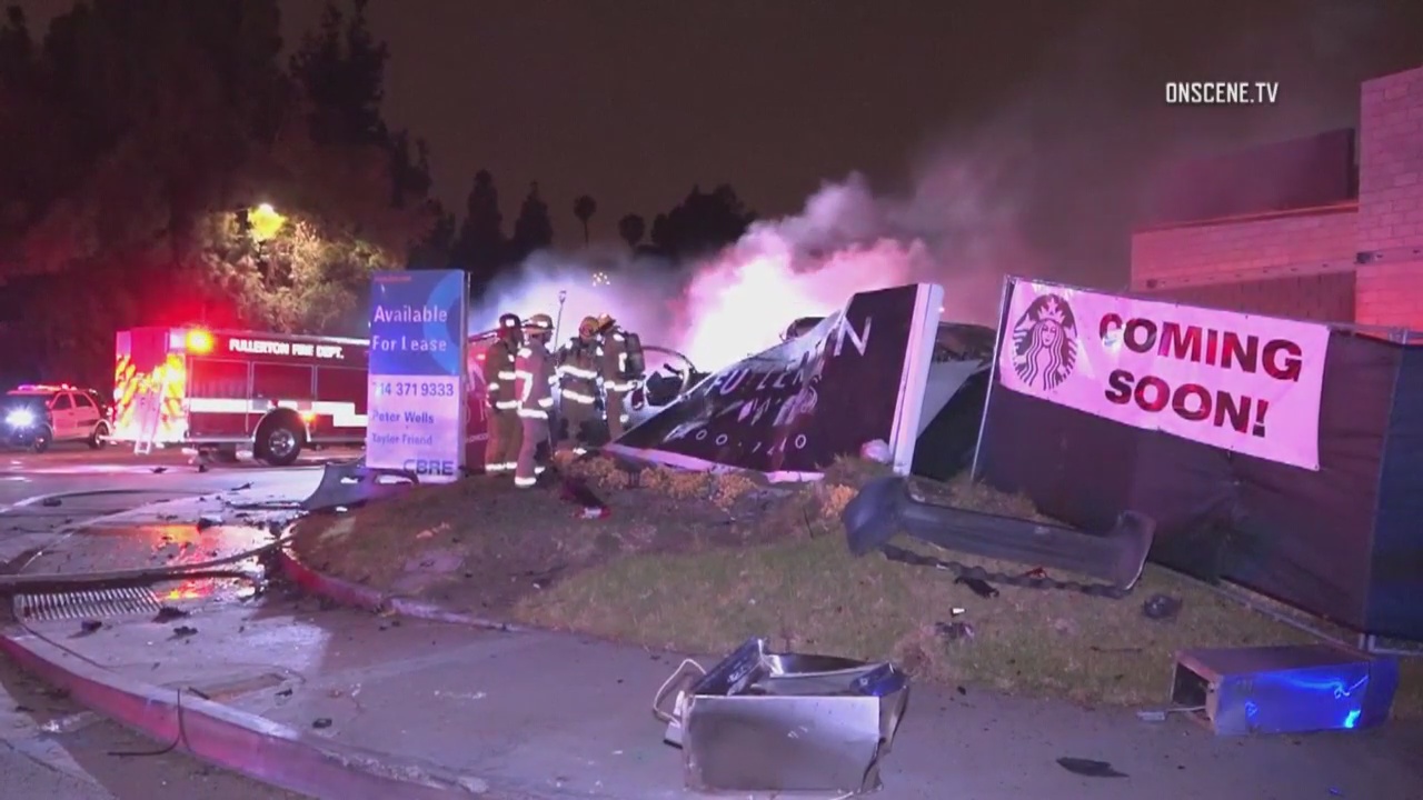 Driver killed in fiery Fullerton crash