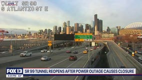 State Route 99 tunnel reopens after power outage shuts it down