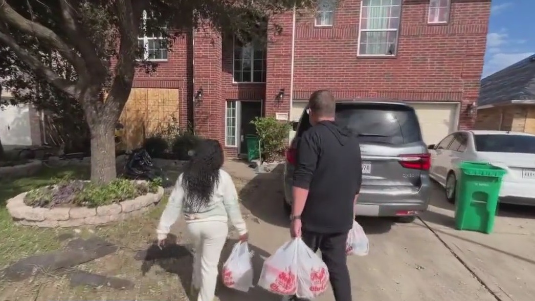 Man gives neighbors Thanksgiving surprise after Monday storms