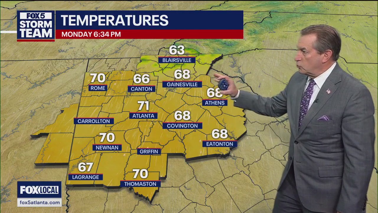 Monday evening forecast