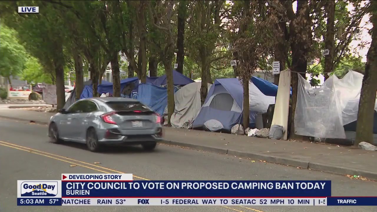 Burien City Council to vote on proposed camping ban