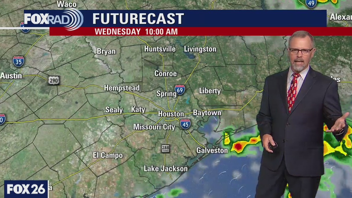 Wetter, cooler Wednesday ahead