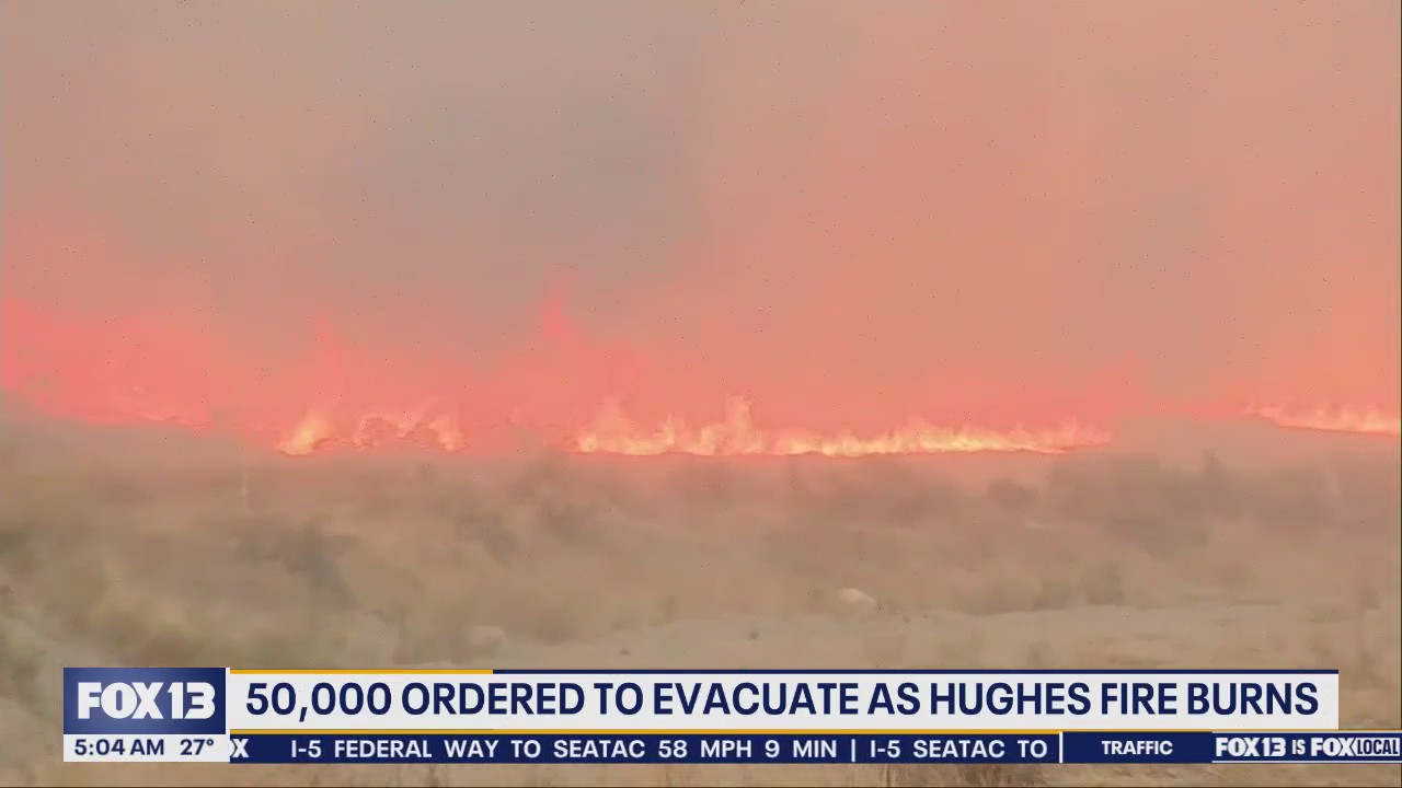 50,000 ordered to evacuate as new fire rages in LA County | FOX 13 Seattle