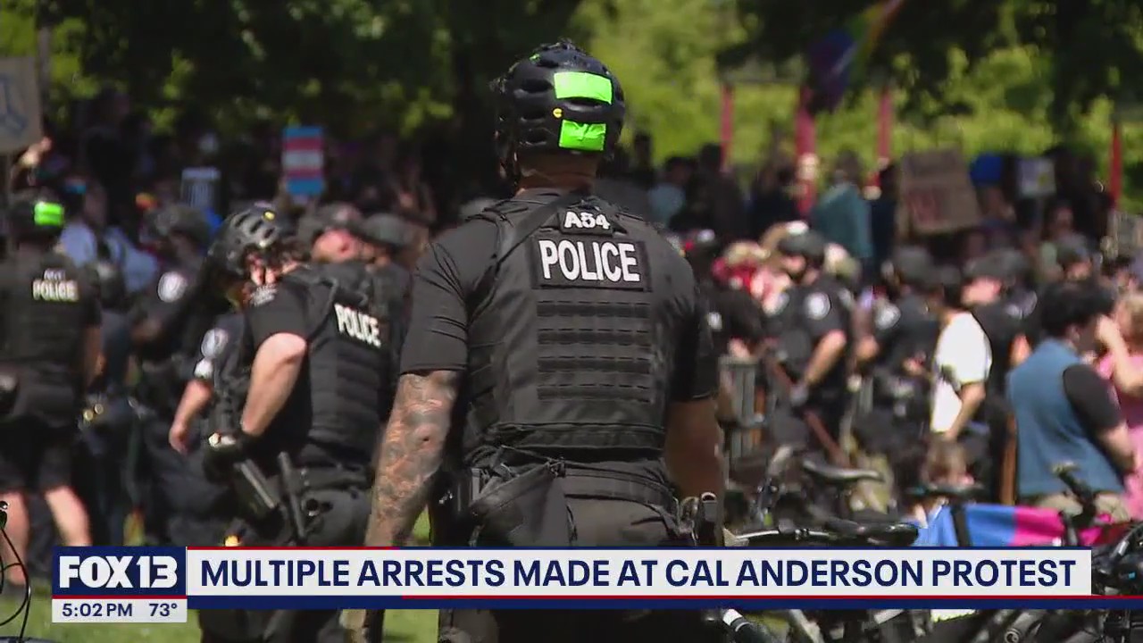 Seattle police make arrests at counterprotest to 'Mayday USA' event in Capitol Hill