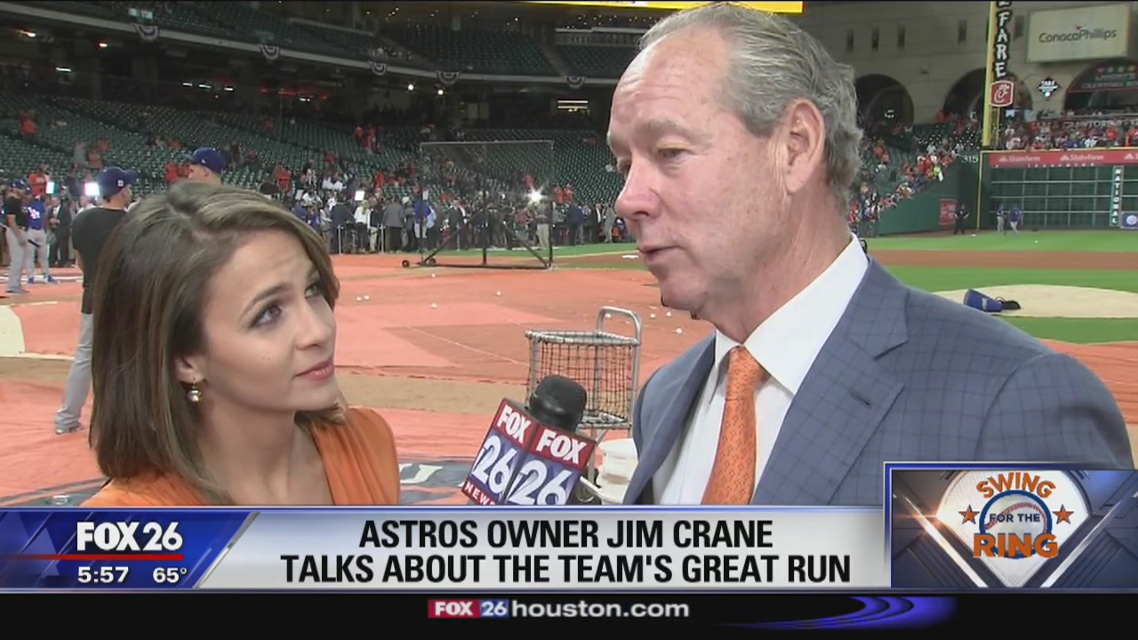 Astros owner Jim Crane prepares for Game 3