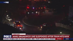 Man dies after being hit by MARC train in Germantown, officials say