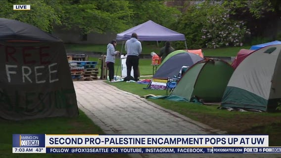 Another pro-Palestinian encampment pops up at UW