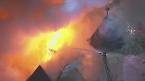 Fire destroys vacant church in downtown Los Angeles