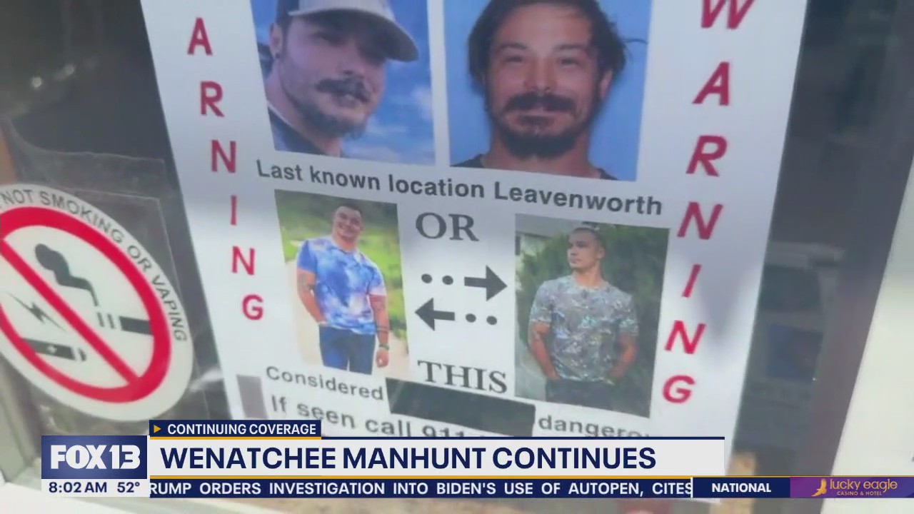 Travis Decker Wenatchee, WA manhunt continues