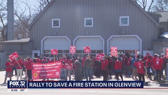 Dozens rally in Glenview in an effort to save Fire Station 13