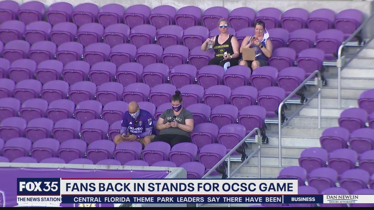 Fans back in stands for Orlando City match