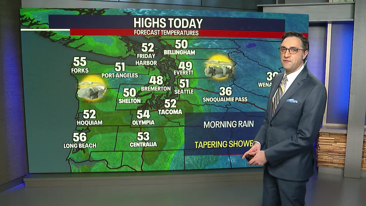 Seattle weather: Rain continues on Tuesday