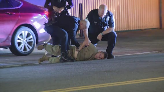 Bicyclist killed in hit-and-run in Van Nuys, dramatic arrest of suspect captured on video