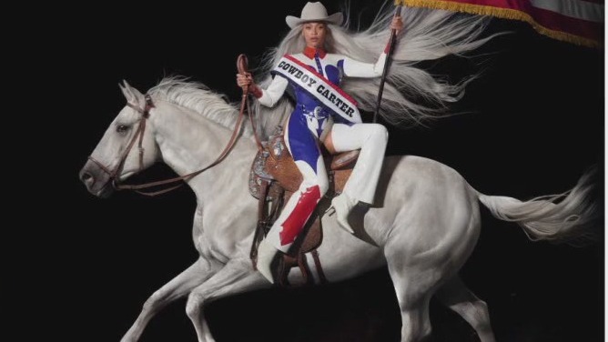 Beyonc? shows off Cowboy Carter album cover
