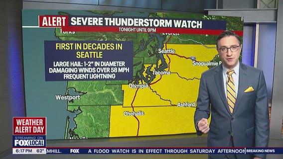 Severe thunderstorm watch in western WA