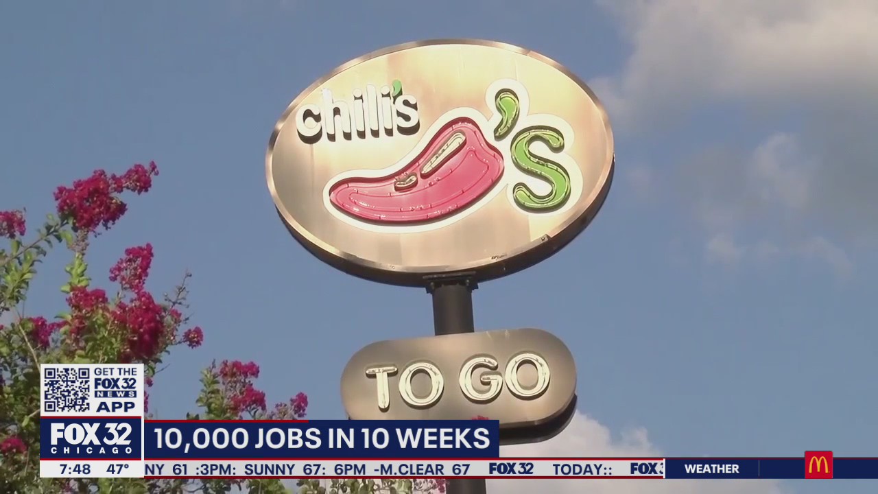Chili's looking to hire 10,000 workers in 10 weeks