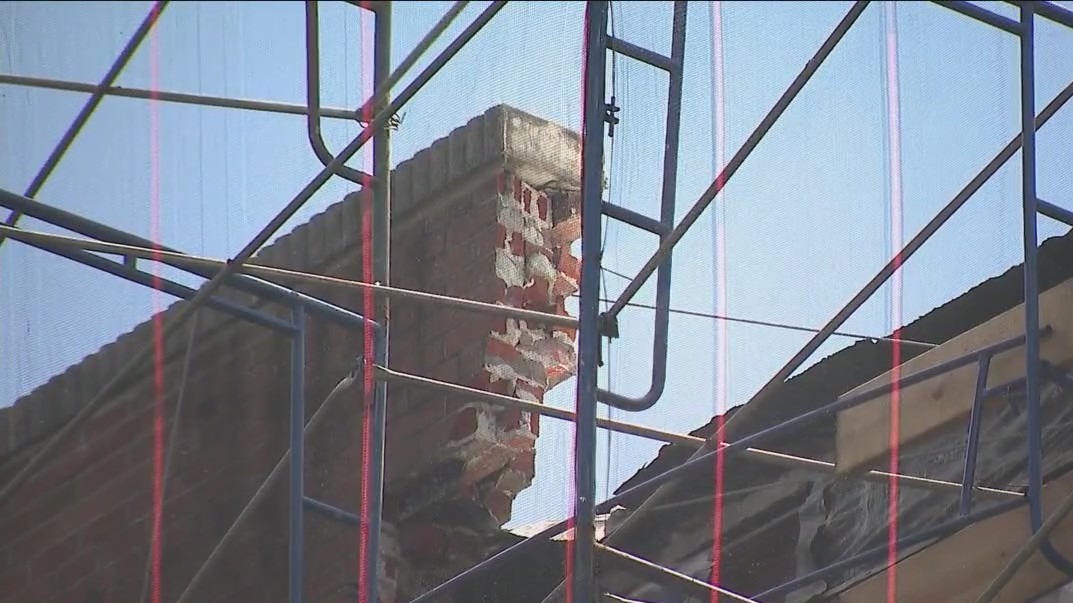 Partial building collapse in the Bronx