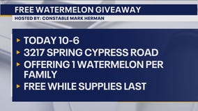 Constable Herman's watermelon giveaway