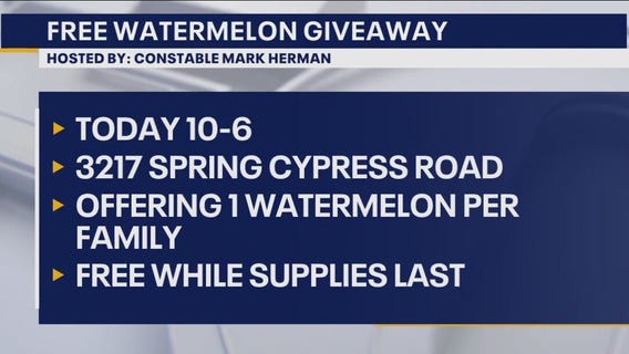 Constable Herman's watermelon giveaway
