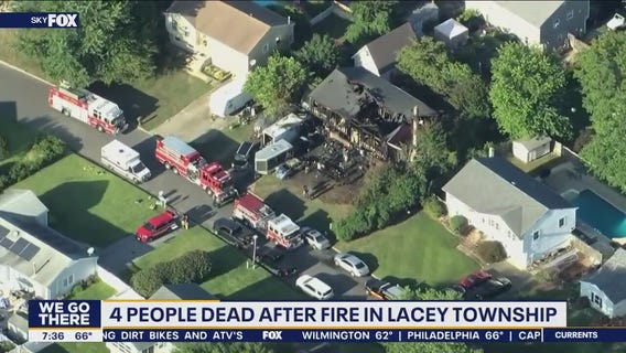 4 killed after fire tears through Ocean County home, officials say