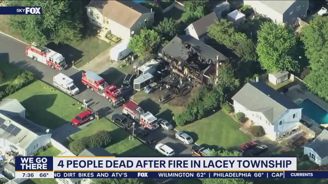 4 killed after fire tears through Ocean County home, officials say