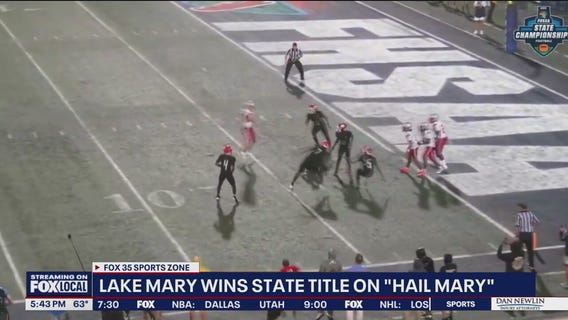 Lake Mary wins first state football title on dramatic final play