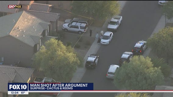 PD: Man shot after argument in Surprise