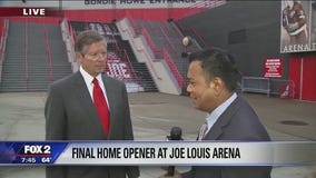 Final home opener at Joe Louis Arena tonight