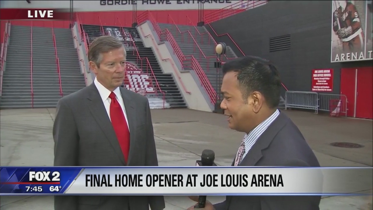 Final home opener at Joe Louis Arena tonight
