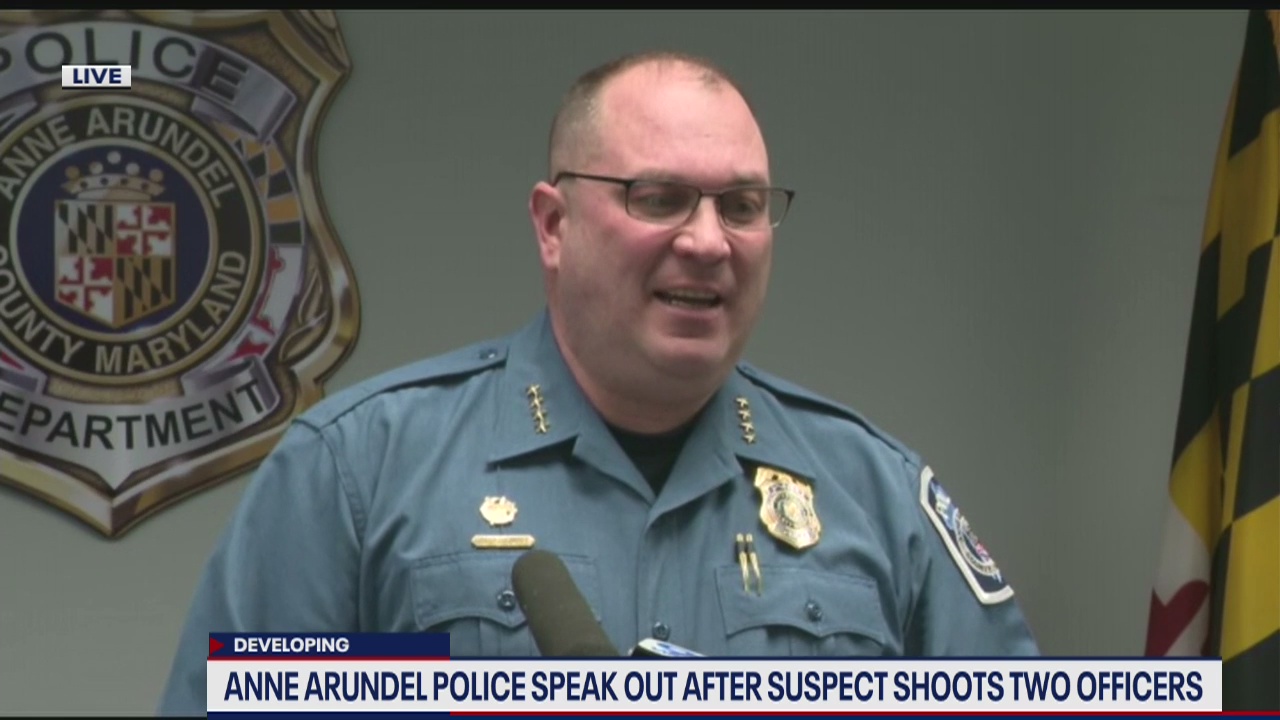 Suspect sought, schools closed after 2 Anne Arundel County officers ...